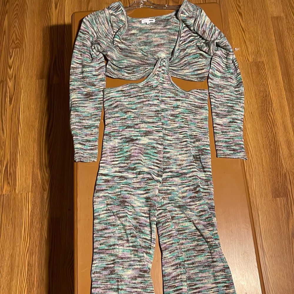 NWOT Fashion Nova Sweater Jumpsuit - Size Large